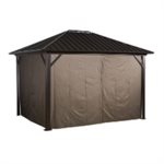 RIDEAUX 10 X 12 POLYESTER  BRUN POUR GENOVA
