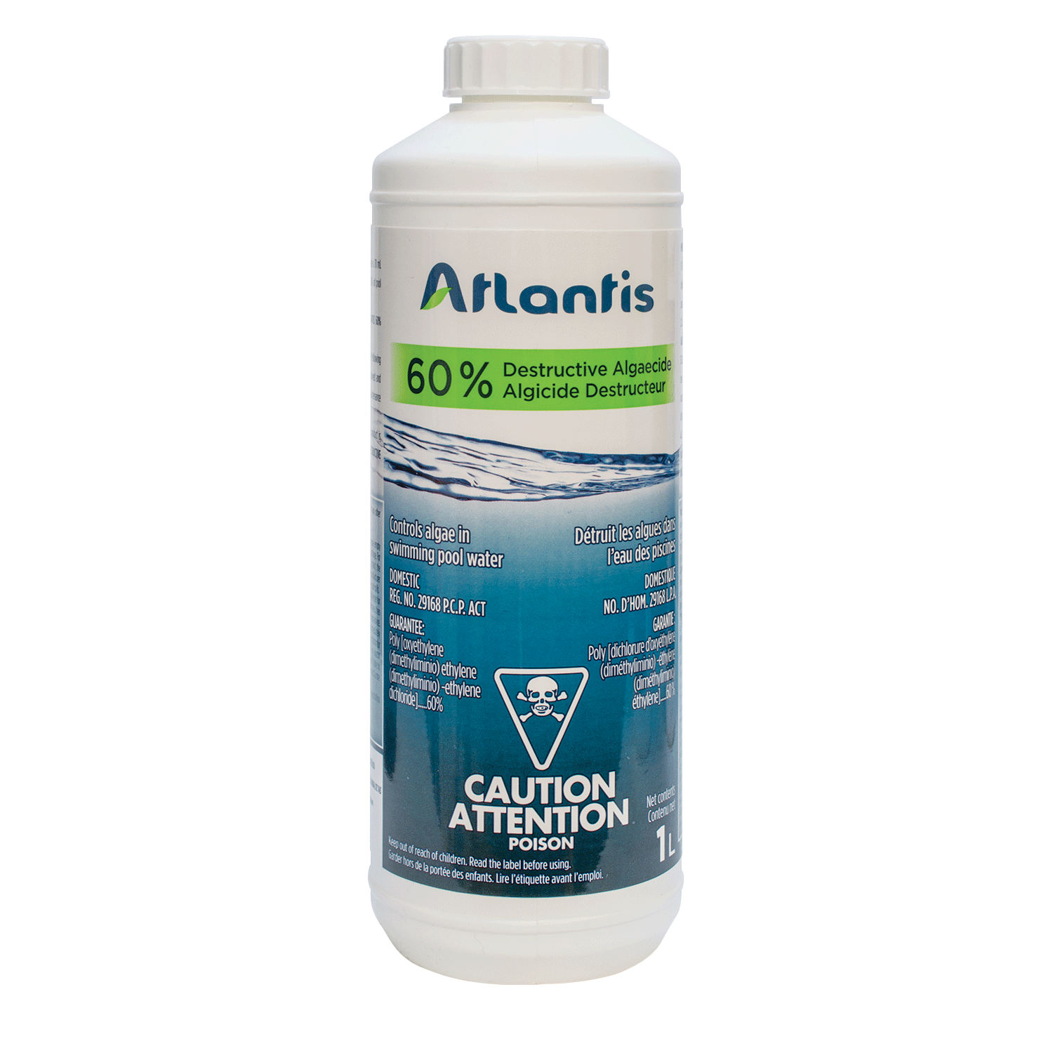 PISCINE ALGICIDE DESCTRUCTEUR 60% 1L (ATLANTIS)