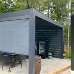 MOUSTIQUAIRE ET PANNEAU INTIMITÉ POUR PERGOLA VILLA